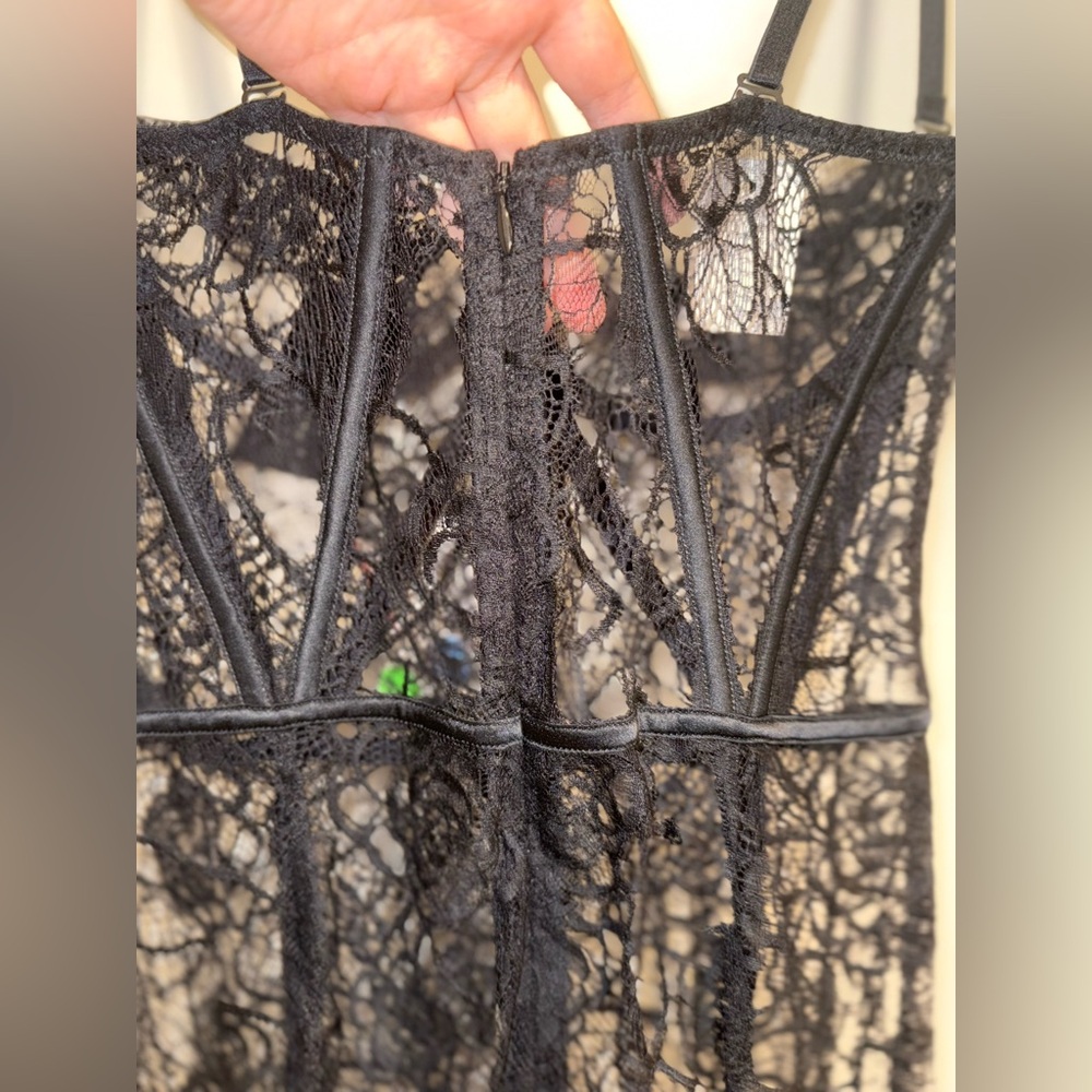 Kiki De Montparnasse Coquette Lace Dress, 8, Black - Picture 9 of 17